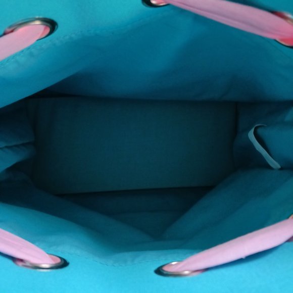 Ralph Lauren Blue Canvas Tote Shoulder Shopper Bag - Picture 9 of 13